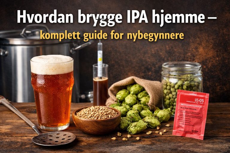 Hvordan brygge IPA hjemme – komplett guide for nybegynnere