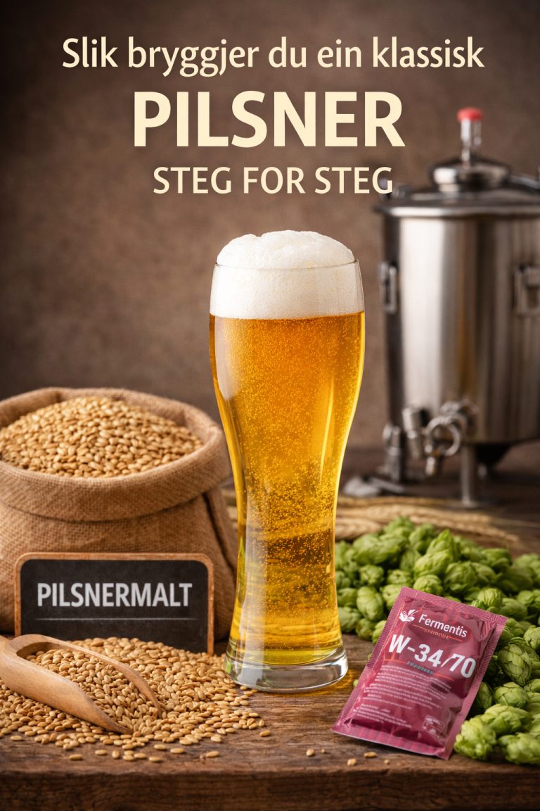 Slik bryggjer du ein klassisk Pilsner – steg for steg