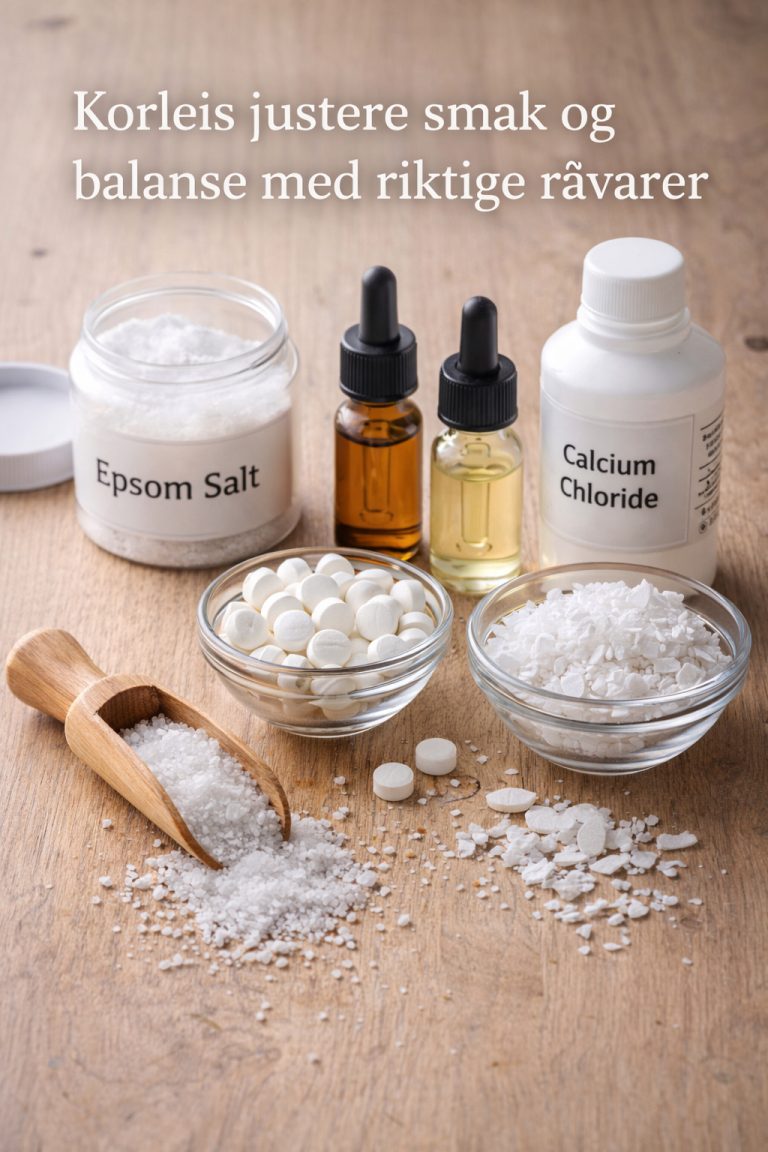 Korleis justere smak og balanse med riktige råvarer