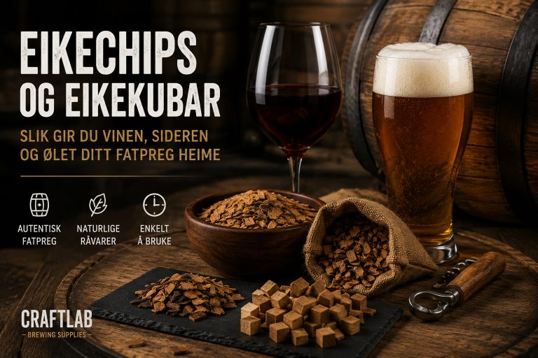 Eikechips og eikekubar – slik gir du vinen, sideren og ølet ditt fatpreg heime