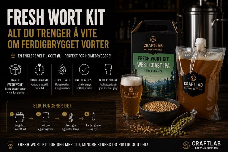 Fresh Wort Kit utan gjær – kva gjær skal du velje til ditt FWK?