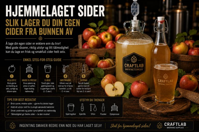 Hjemmelaget sider – slik lager du din egen cider fra bunnen av